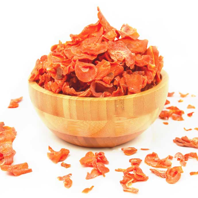 knaagdier kruidenier dried carrot chips